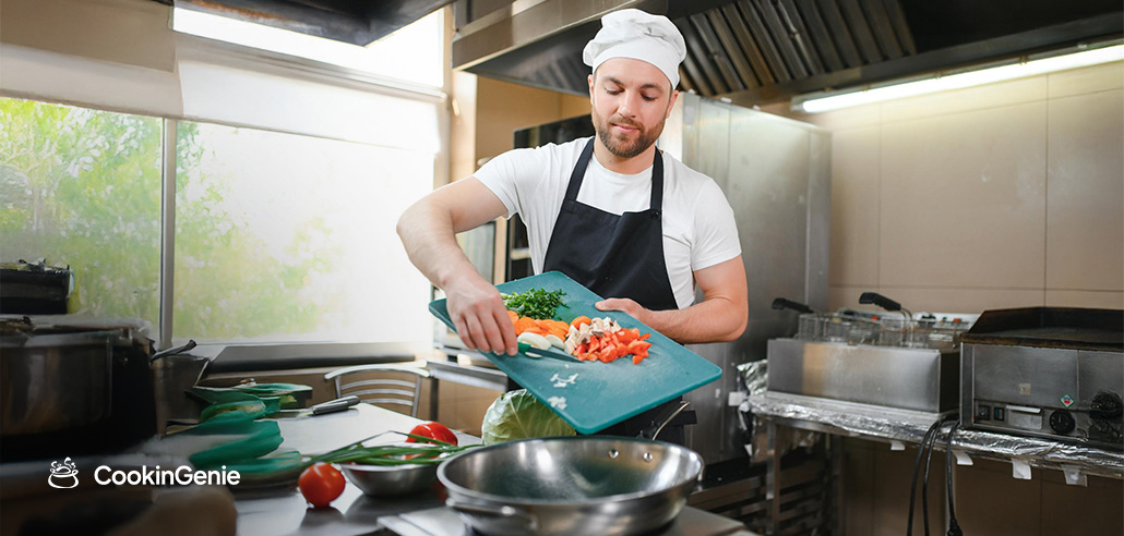 Pantry chef cooking at home with CookinGenie