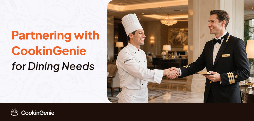 Concierge partnering with CookinGenie chef for dining services