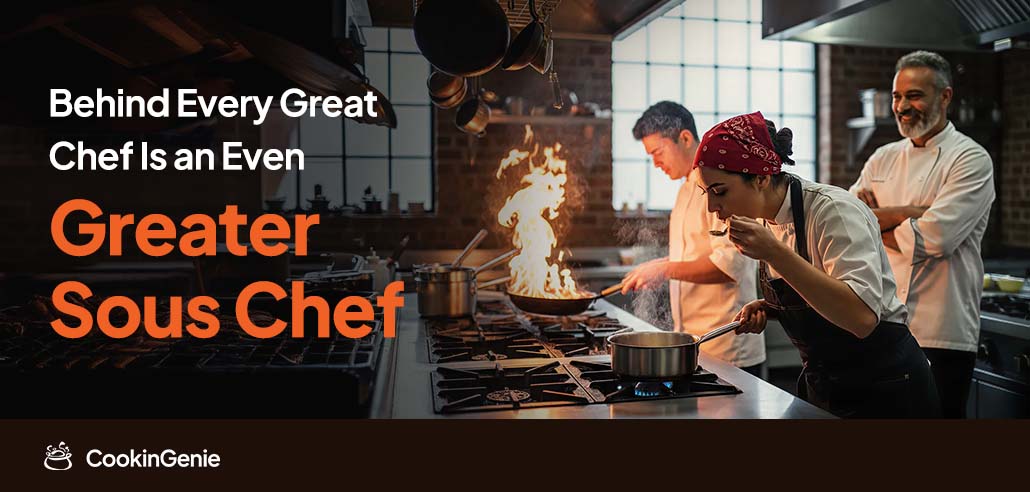 Sous chef tasting food