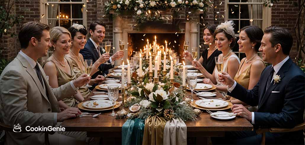 Elegant Charleston NYE dinner