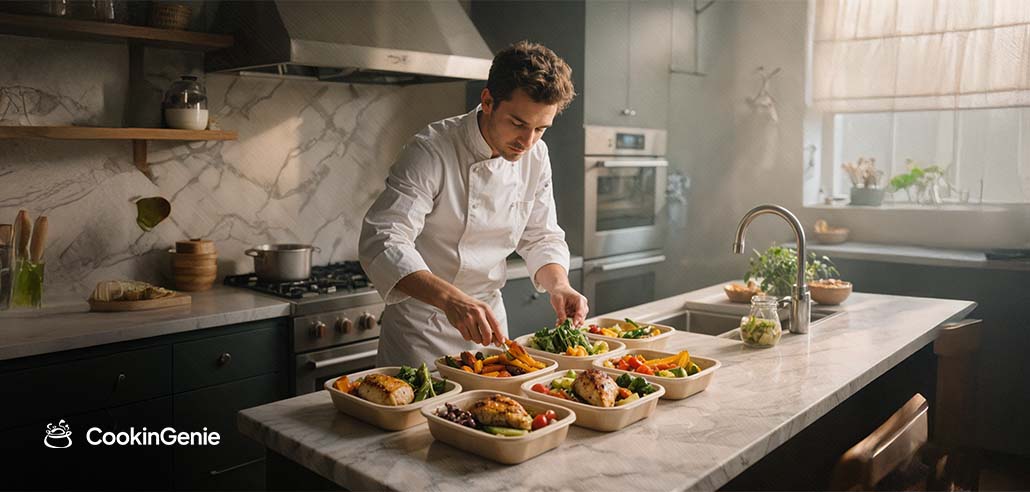 Private chef meal prep at home