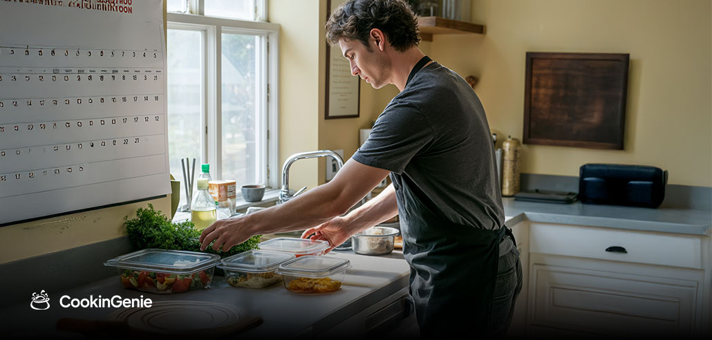 Personal chef preparing meal prep in Irvine